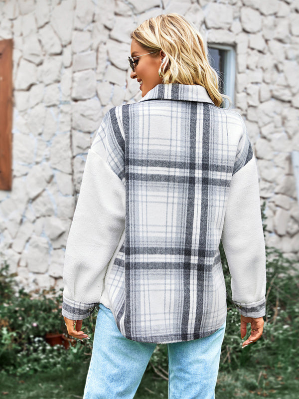 Casual Jacket with Plaid