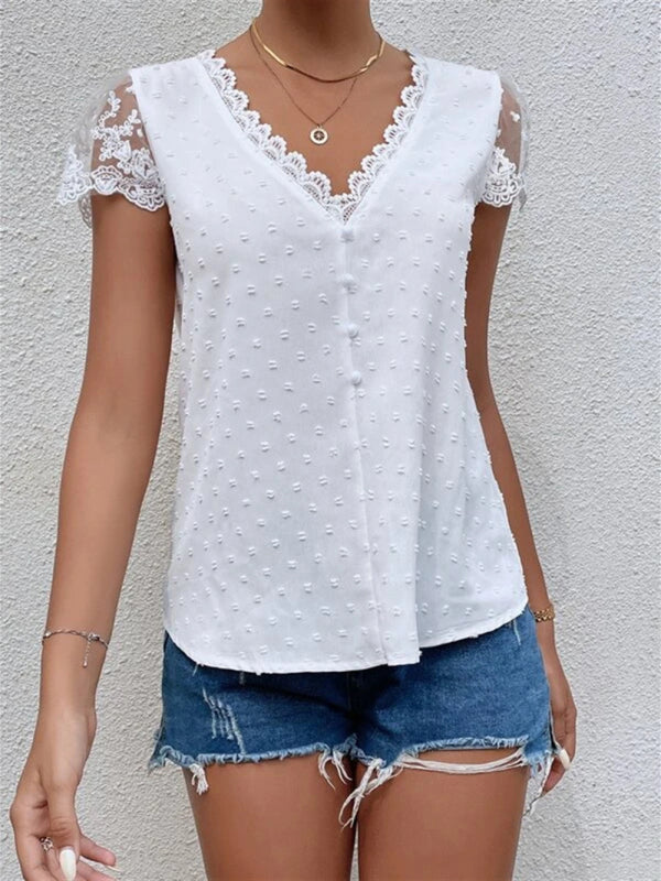 Lace Sleeve Blouse