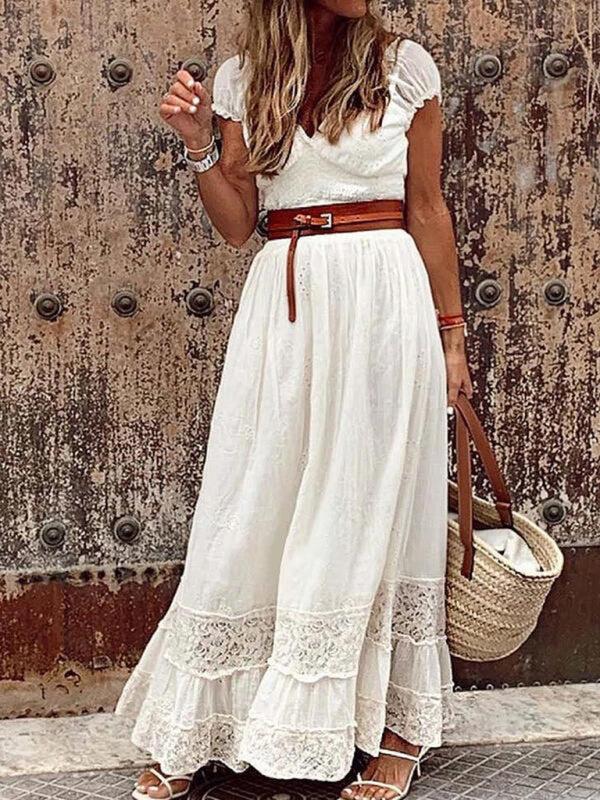 V-neck Maxi Dress