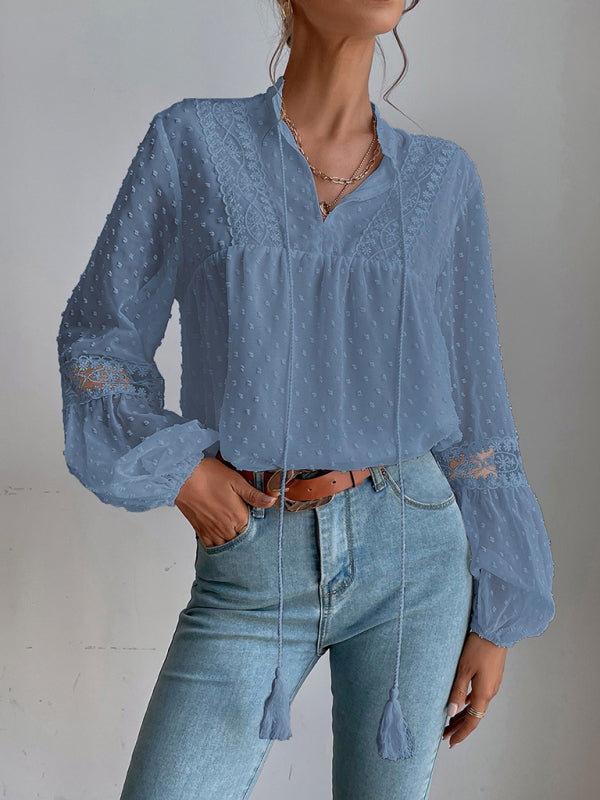 Chiffon Lace Blouse
