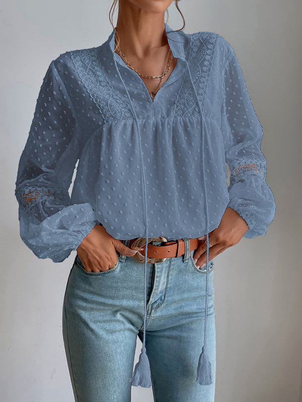 Chiffon Lace Blouse