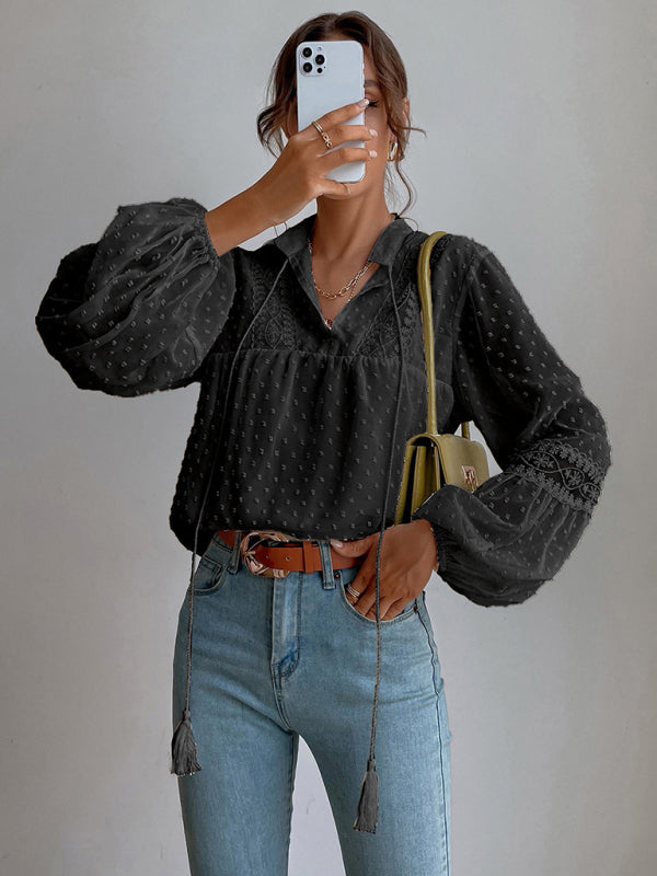 Chiffon Lace Blouse