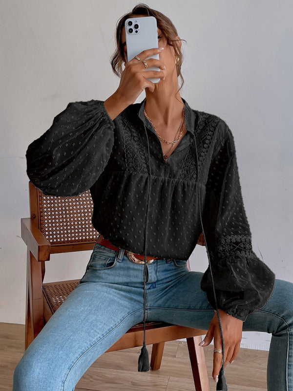Chiffon Lace Blouse