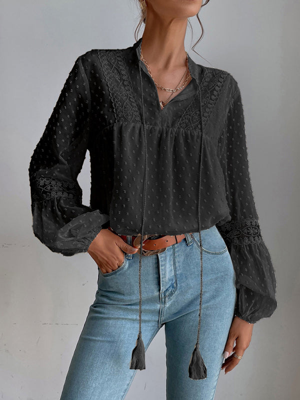 Chiffon Lace Blouse