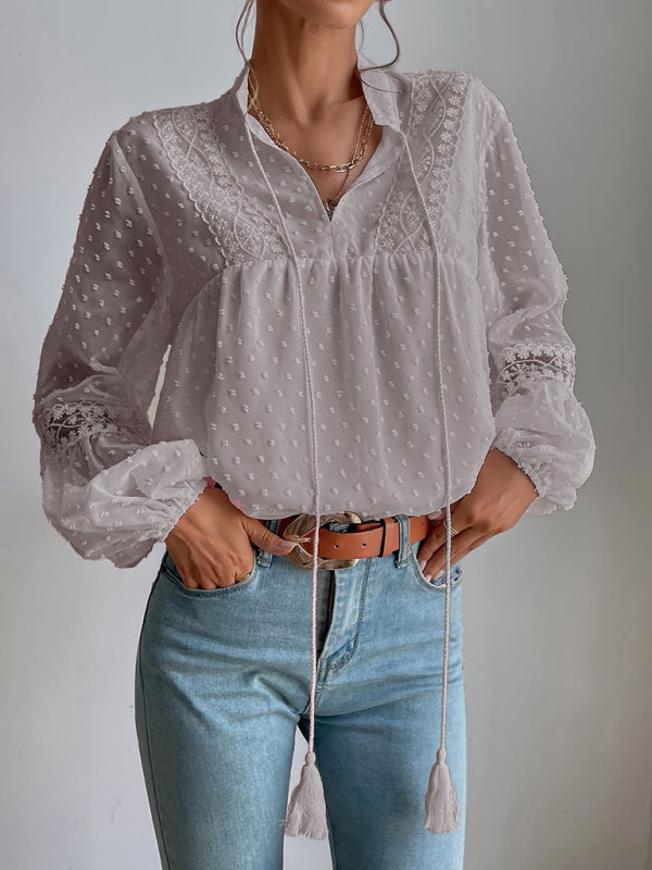 Chiffon Lace Blouse