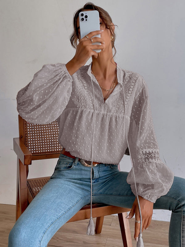 Chiffon Lace Blouse