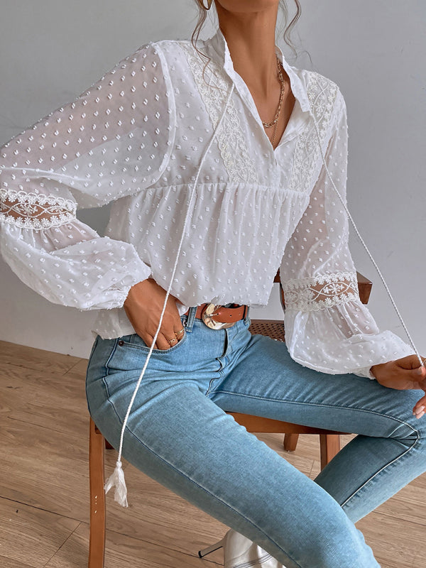 Chiffon Lace Blouse