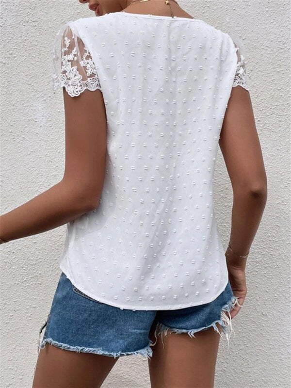 Lace Sleeve Blouse