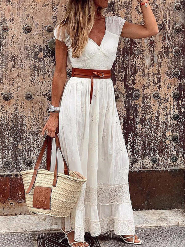 V-neck Maxi Dress