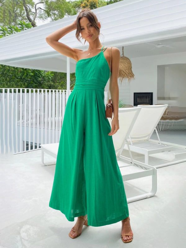 One Shoulder Playsuit