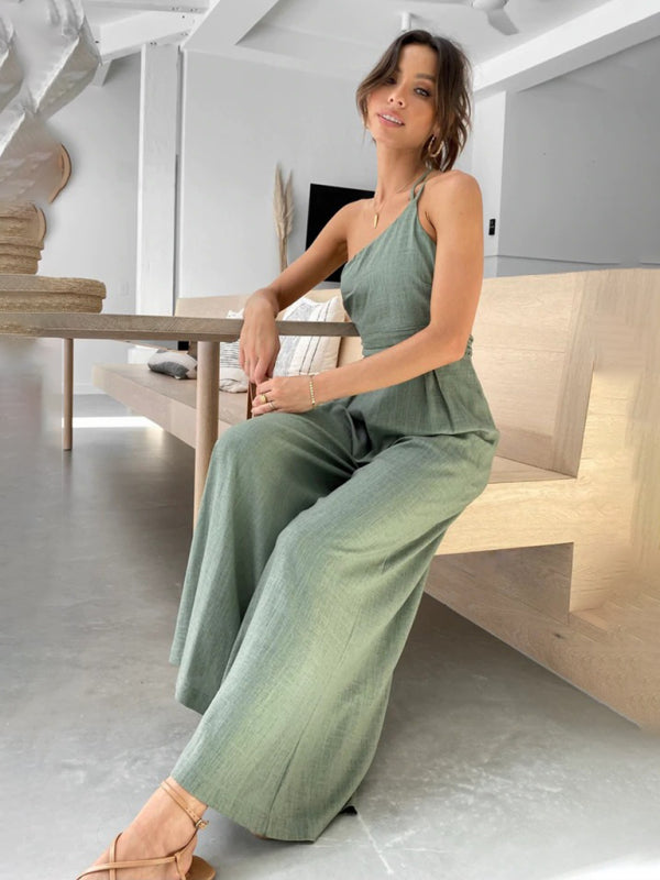 One Shoulder Playsuit