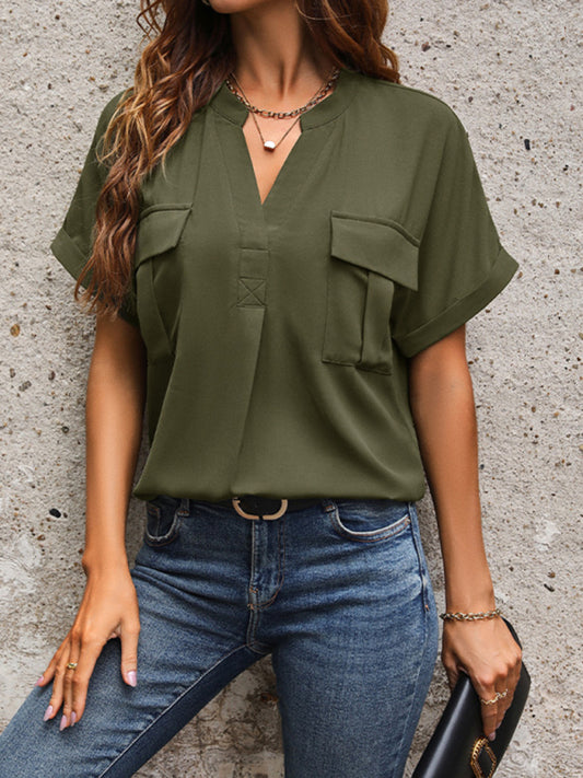 Shortsleeve Solid Colour Top